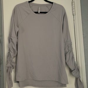 Gray Long-sleeve Fabletics Top